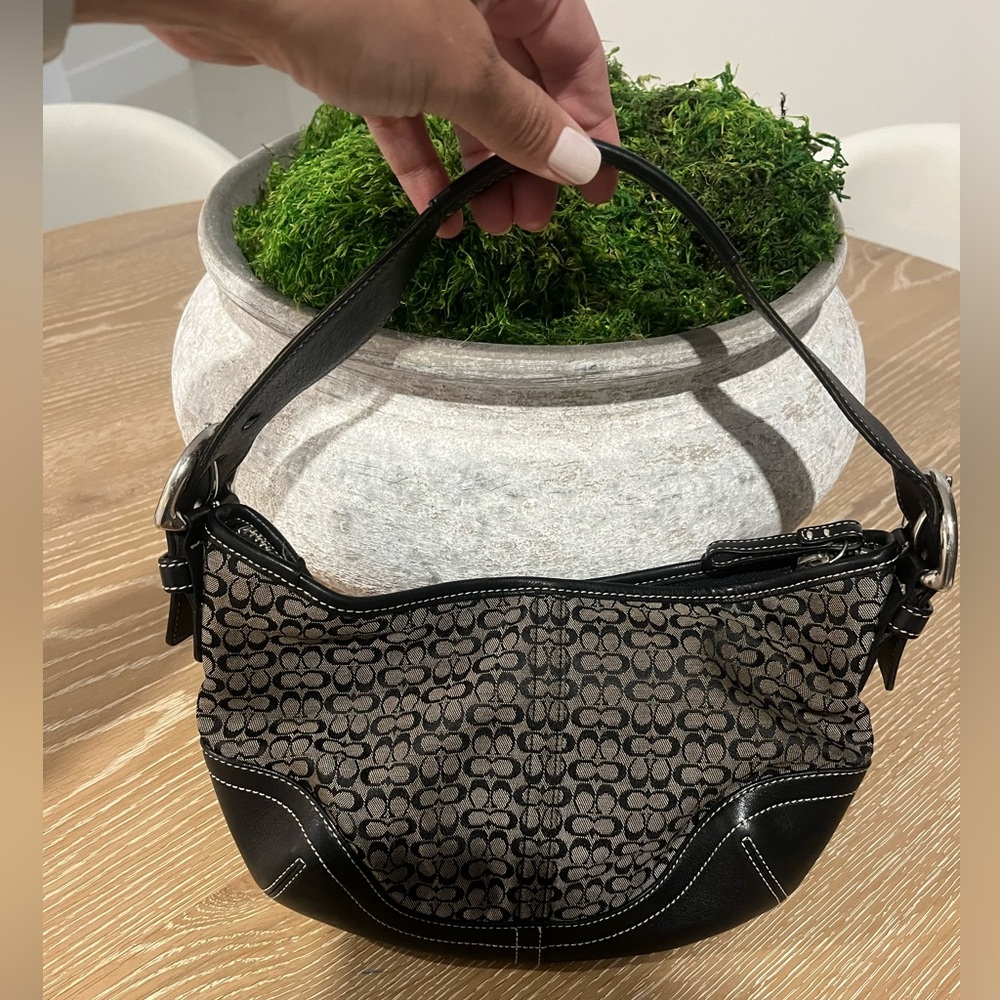 Black coach purse authentic